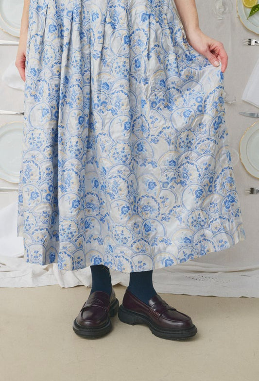 【Mii Collection】Jaquard Woven Brocade Skirt #36