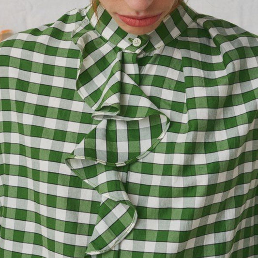 【Mii Collection】Handwoven Blend Cotton-Silk Shirt #15