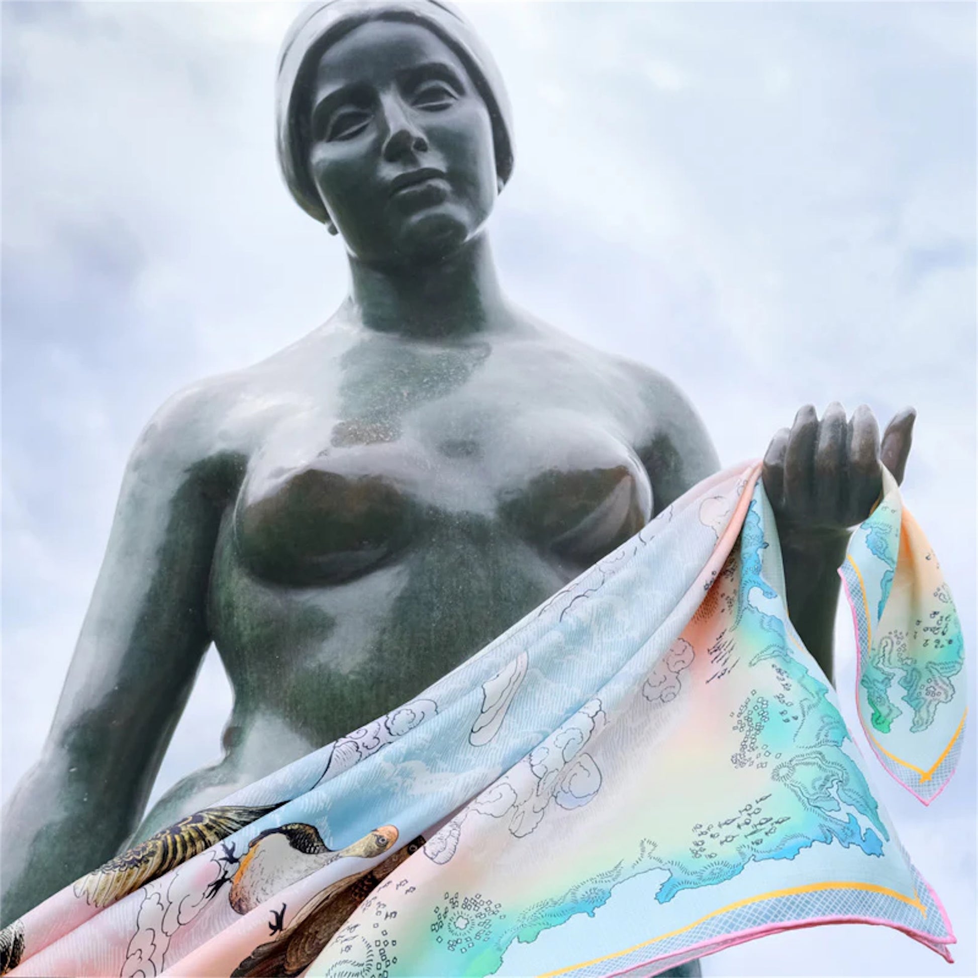 【Tse & Tse associees】スカーフ FOULARD AZURE