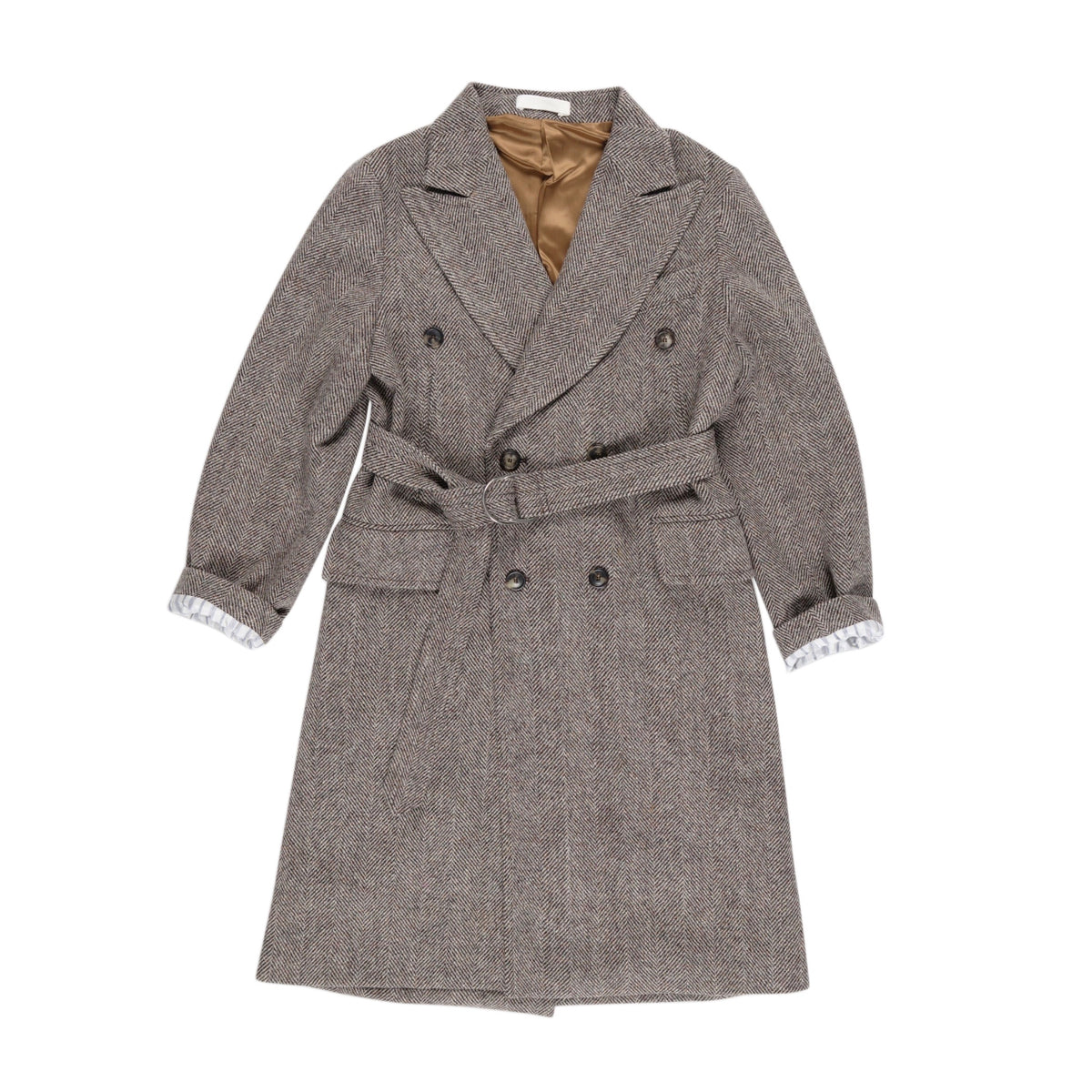 【LA FETICHE】Menswear Styled Overcoat In Harris Tweed
