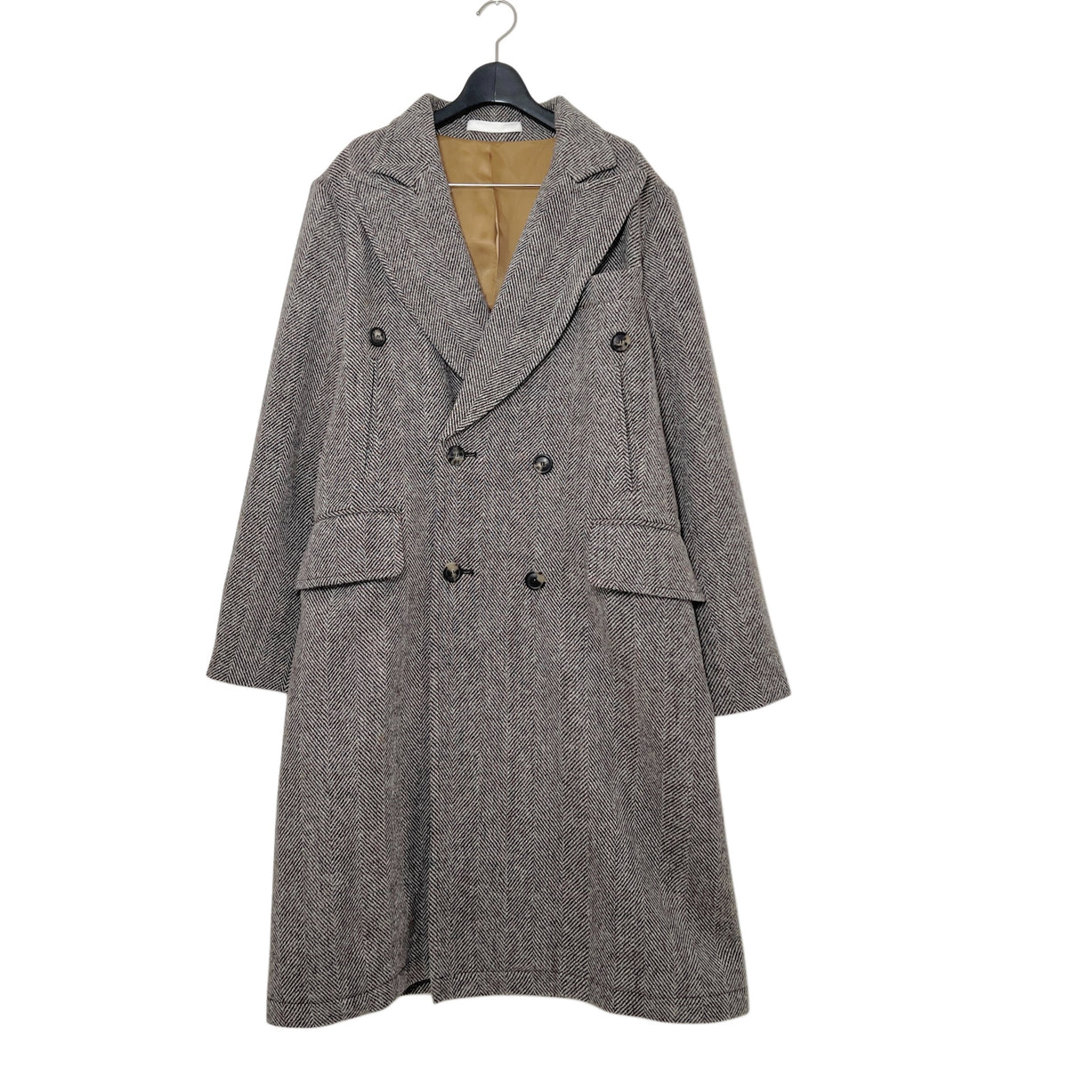 【LA FETICHE】Menswear Styled Overcoat In Harris Tweed