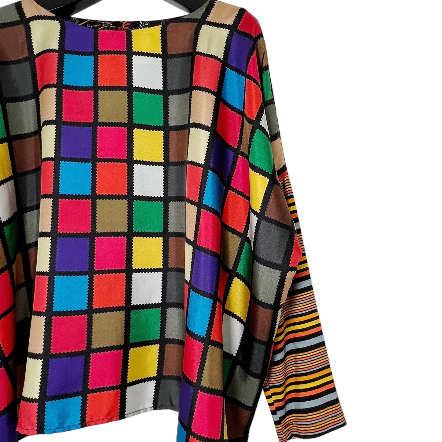 【La Prestic Ouiston】loose round-collar top with long sleeves