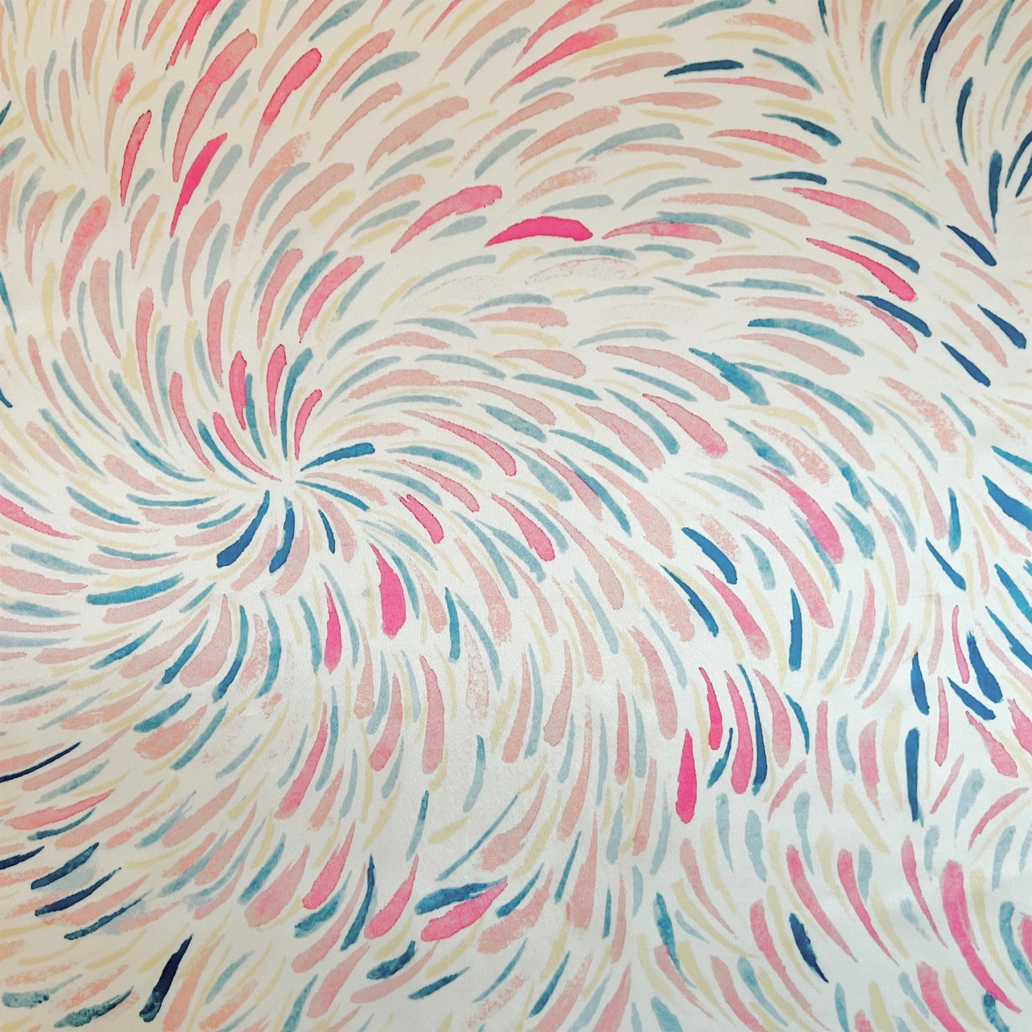 【Sayoko.M】silk scarf fireworks red