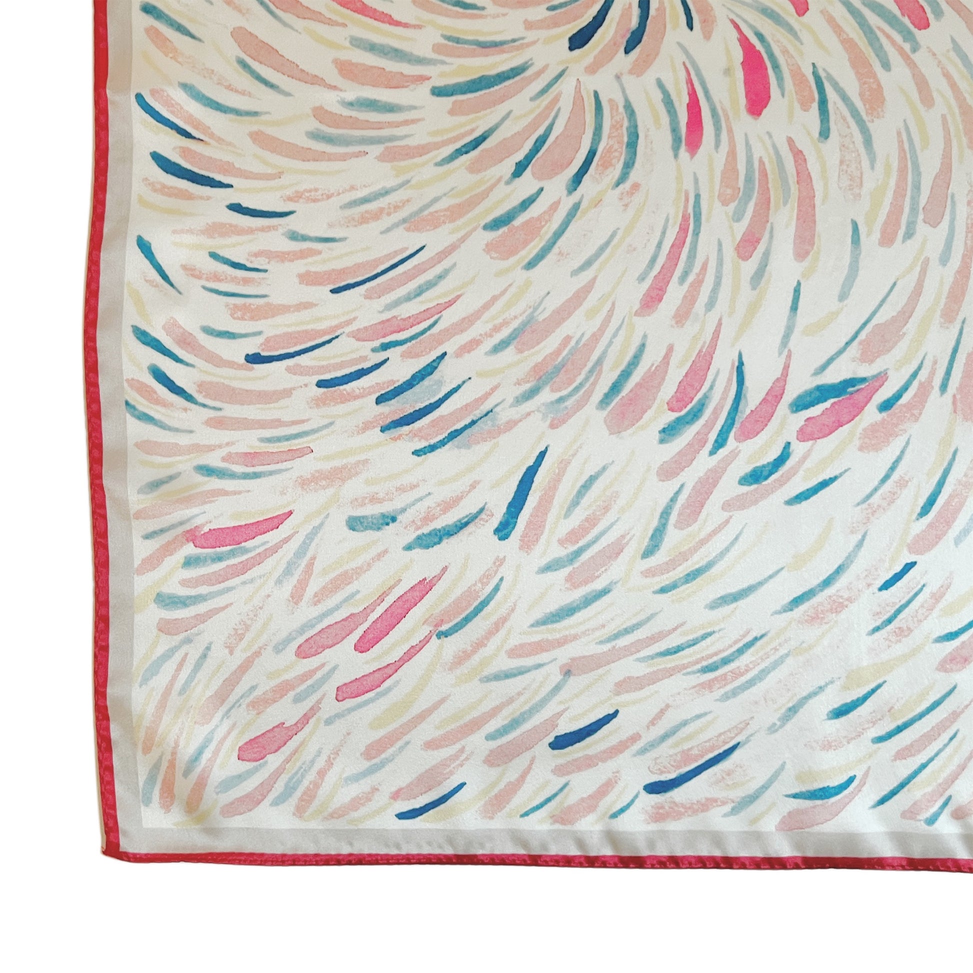 【Sayoko.M】silk scarf fireworks red