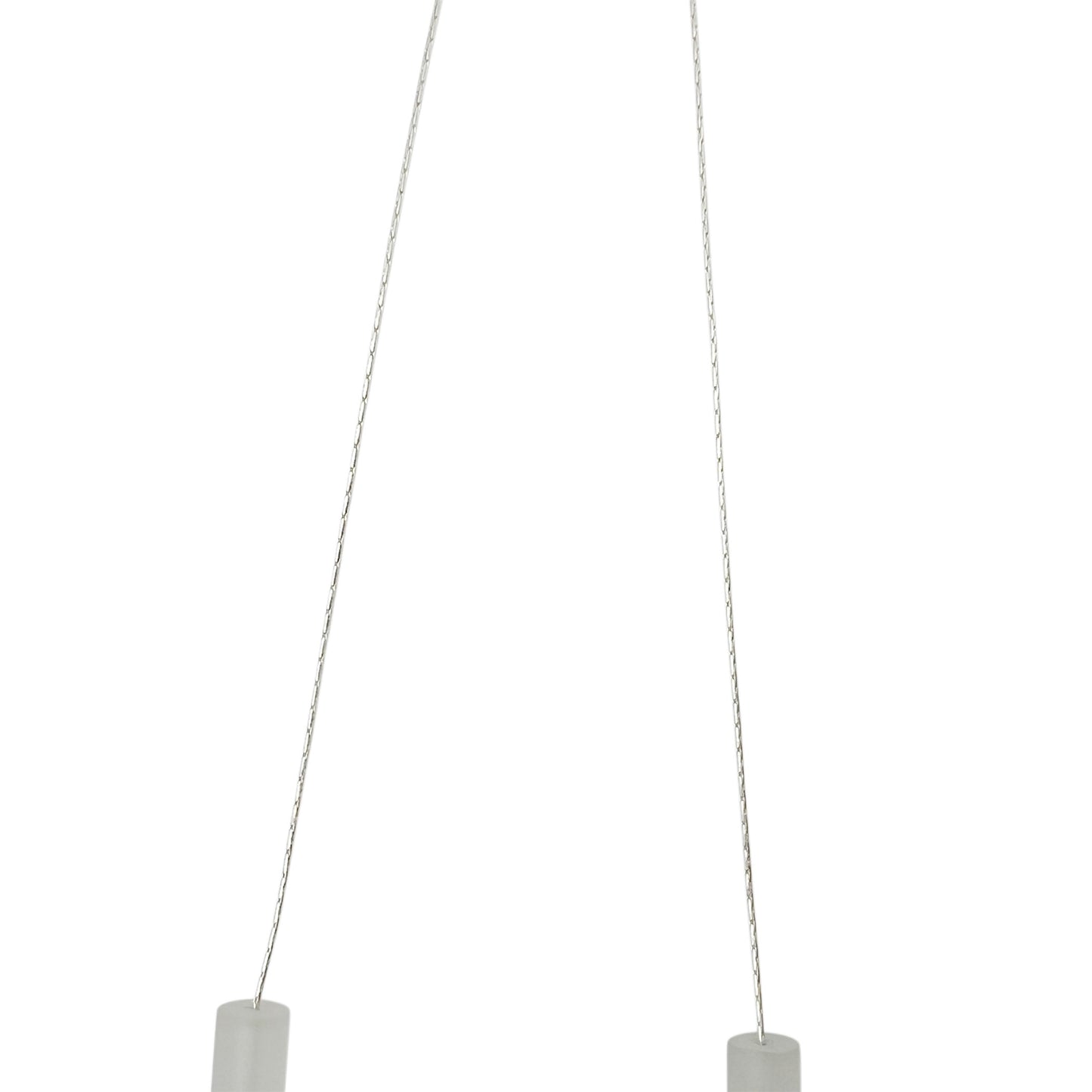【helena rohner】glass and resin-3D beads necklace with silver chain