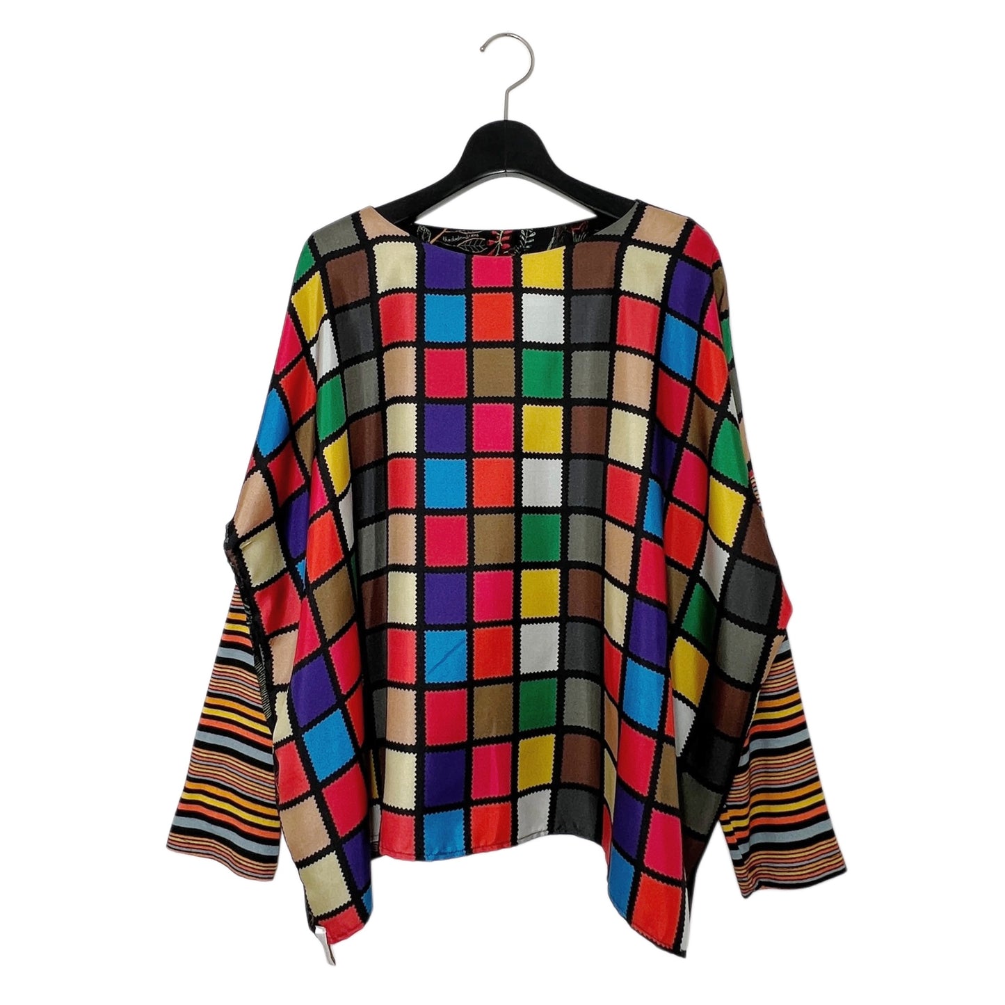 【La Prestic Ouiston】loose round-collar top with long sleeves