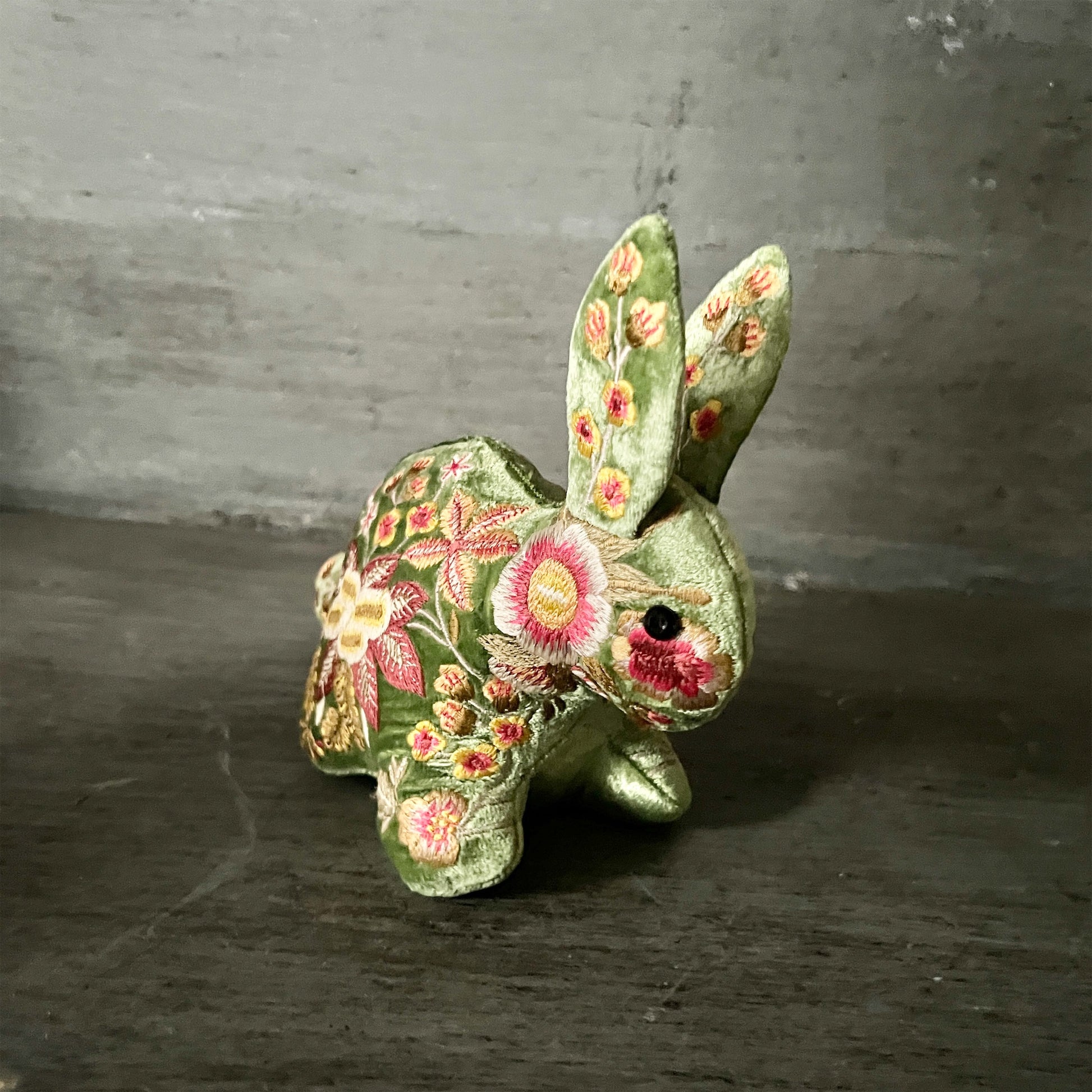 【Anke Drechsel】シルクベルベット Bunny_Emerald