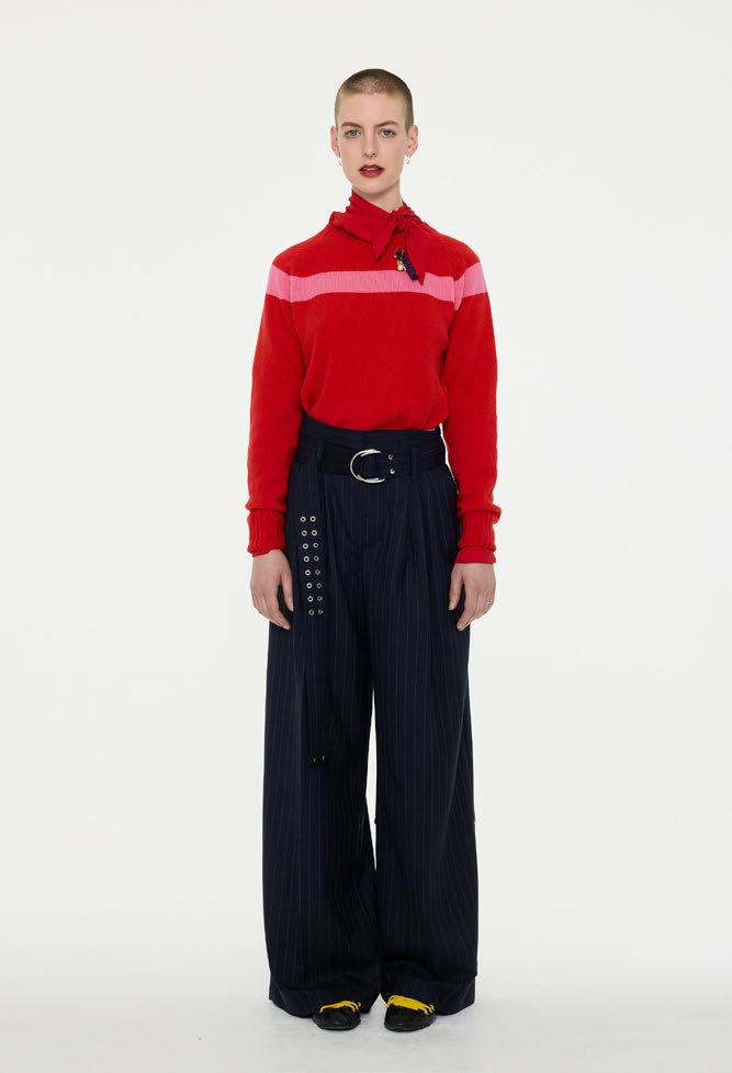 【LA FETICHE】Wide Leg Pleated Trousers