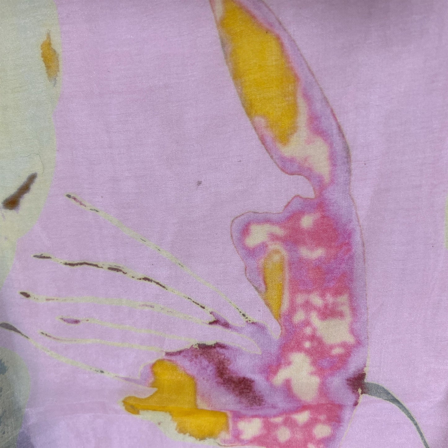 【Sayoko.M】ストール water print wild flower pink