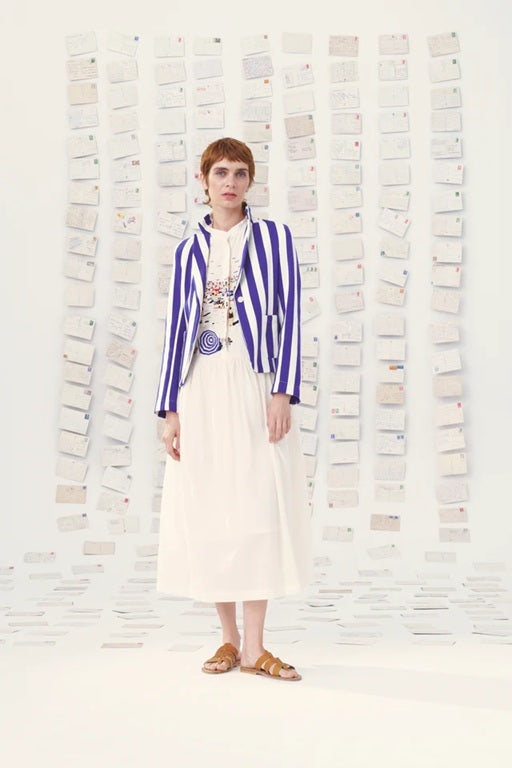 【Mii Collection】hand woven stripe iacket/66