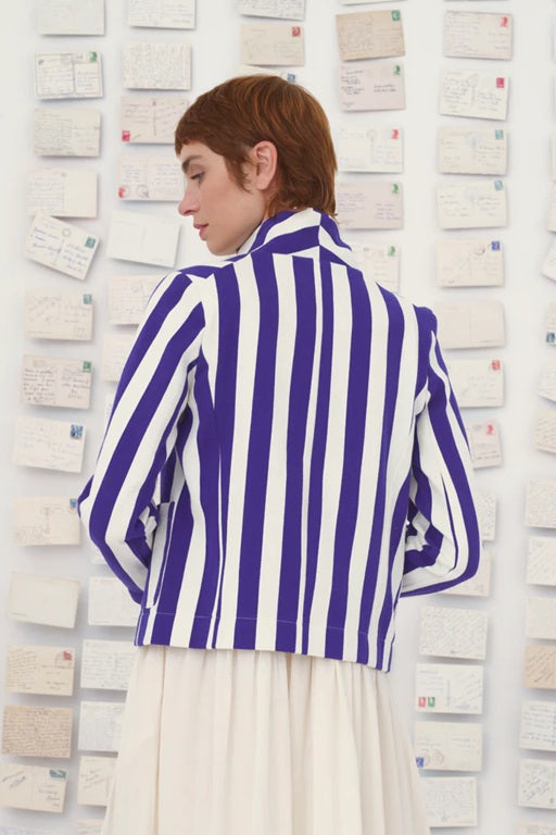 【Mii Collection】hand woven stripe iacket/66