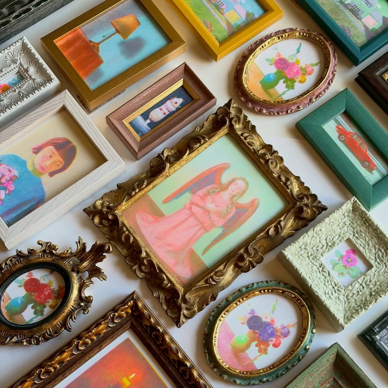 【都築まゆ美】Floral sweater