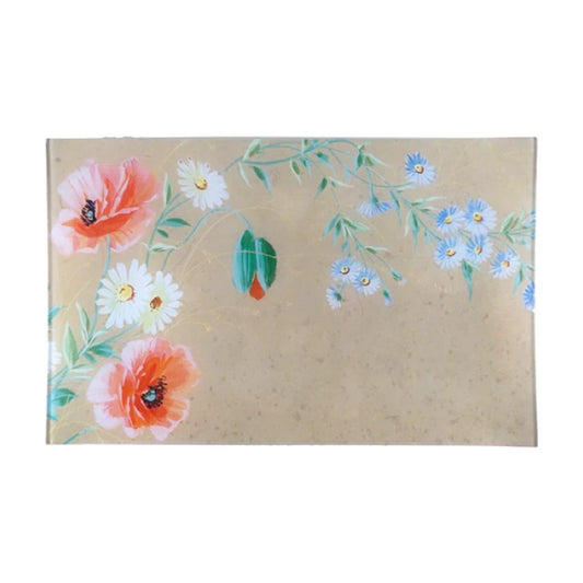 【JOHN DERIAN】デコパージュプレート Blue Chicory Wallpaper/ブルーチコリ壁紙