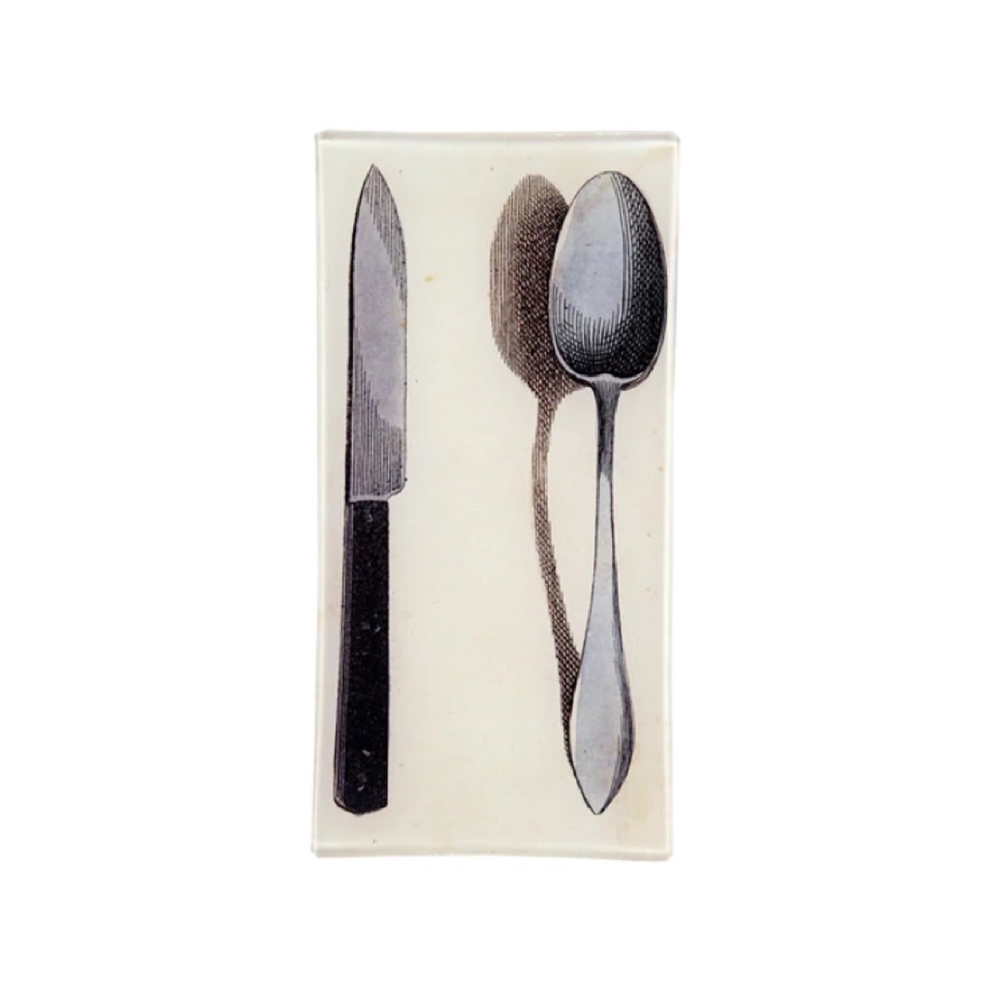 【JOHN DERIAN】デコパージュプレート Spoon & Knife (Flatware)