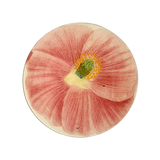 【JOHN DERIAN】デコパージュプレート Simple Pink Poppy (790D)