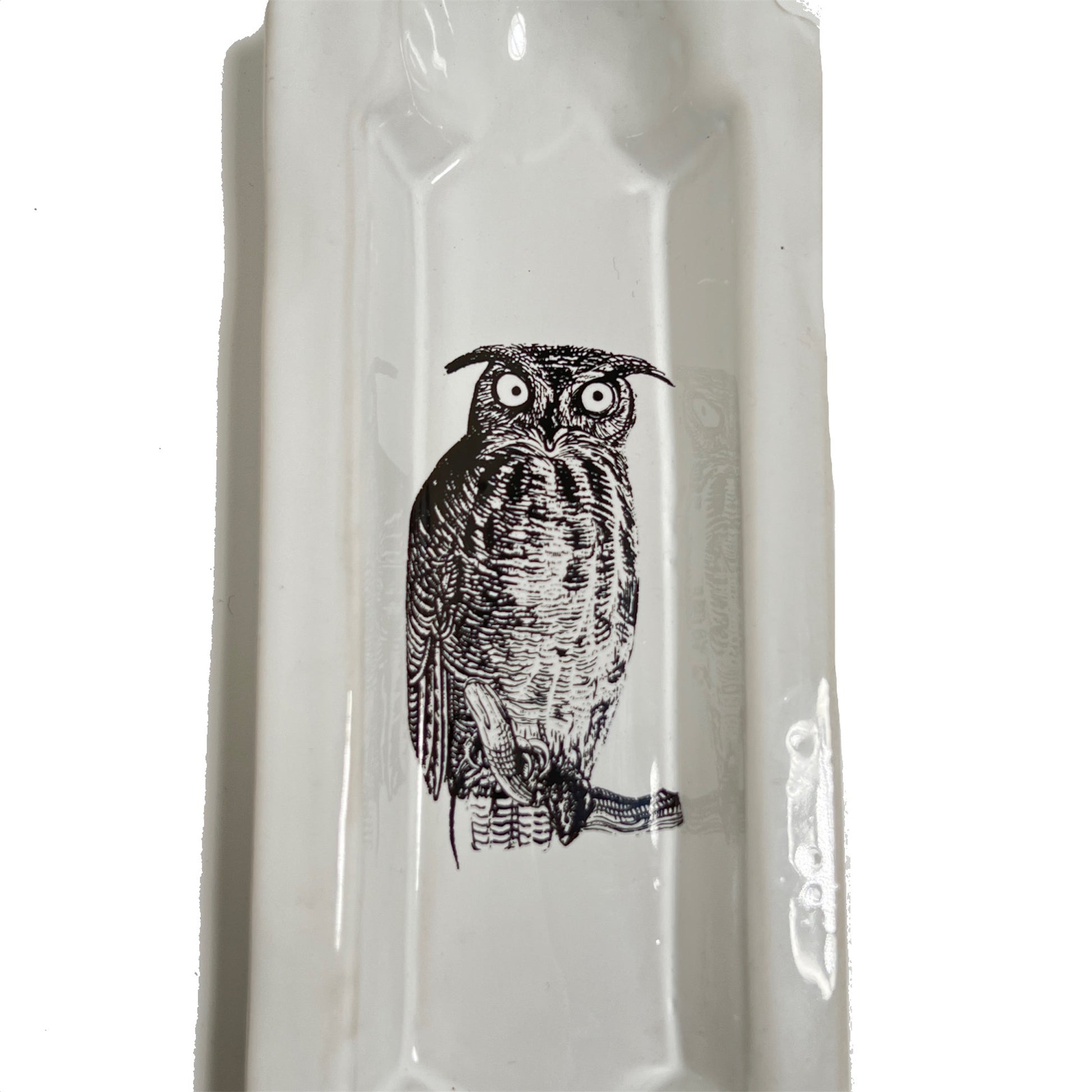 【Kuhn Keramik】ロング ディープ トレイ owl