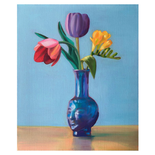 【都築まゆ美】 Flowers with vase 1