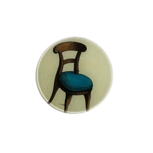 【JOHN DERIAN】デコパージュプレート Chair Illustration