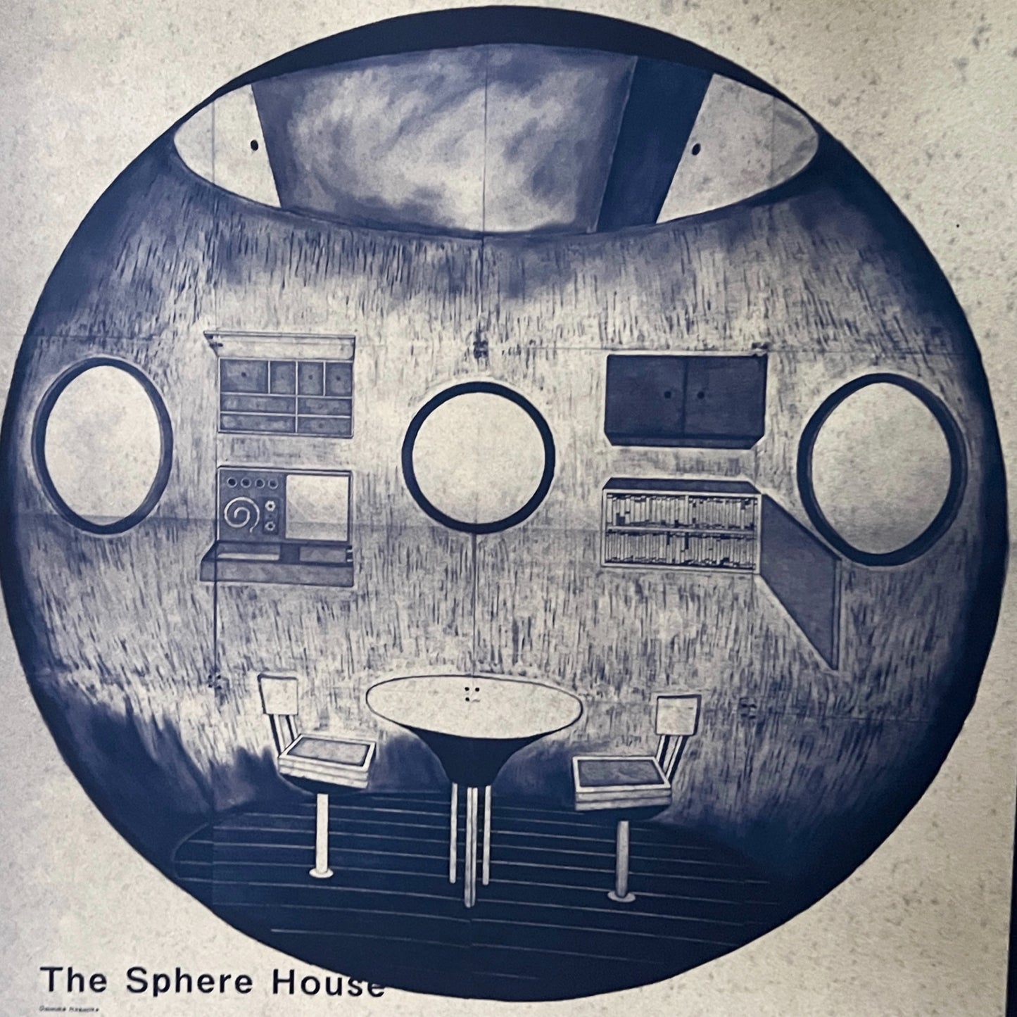 【永岡大輔】「球体の家」インクジェットポスター’The sphere house’