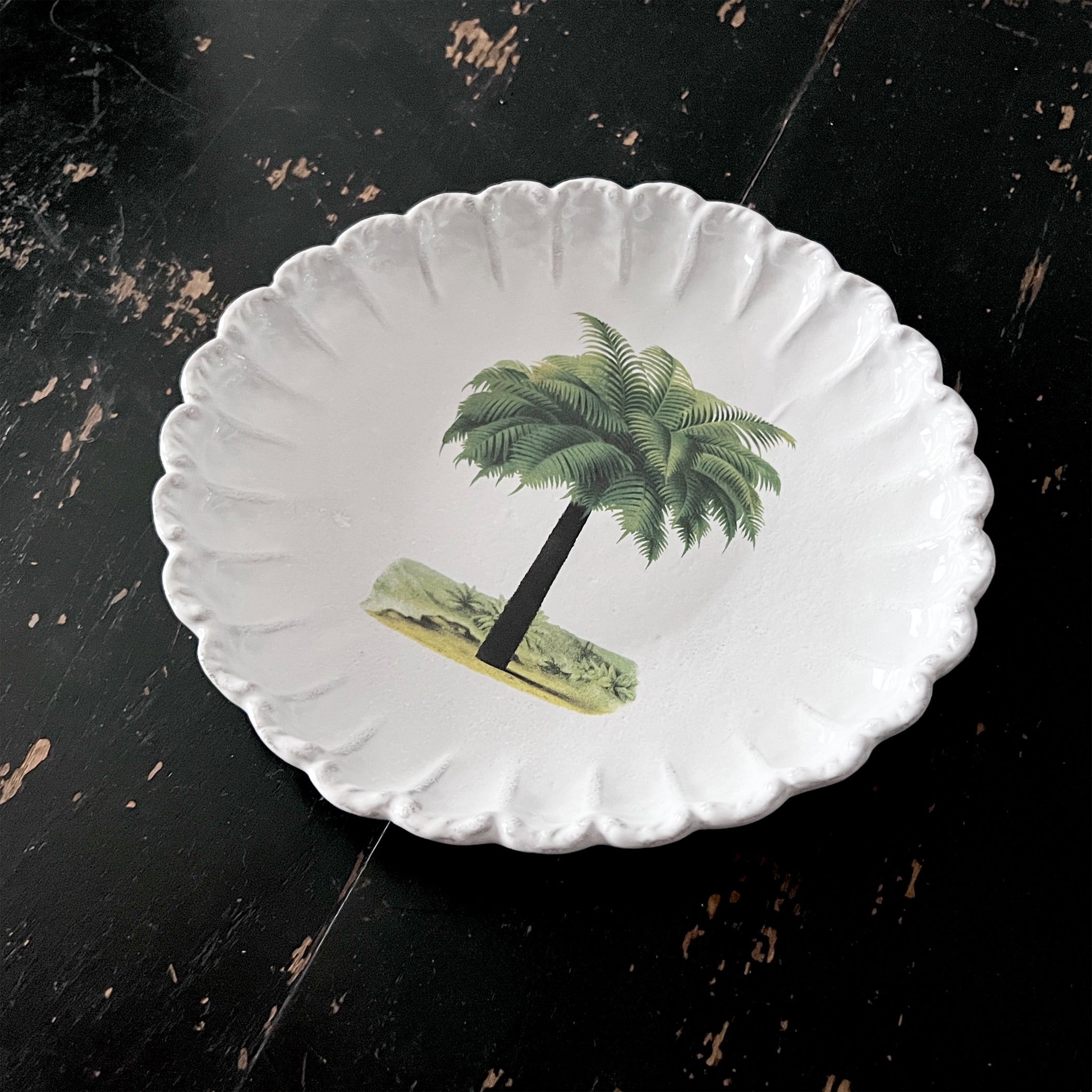 Astier de Villatte】Palm Tree プレート | フィールシーン / FEEL SEEN – FEELSEEN