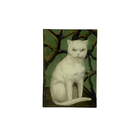 【JOHN DERIAN】デコパージュプレート CAT IN TWIG CHAIR