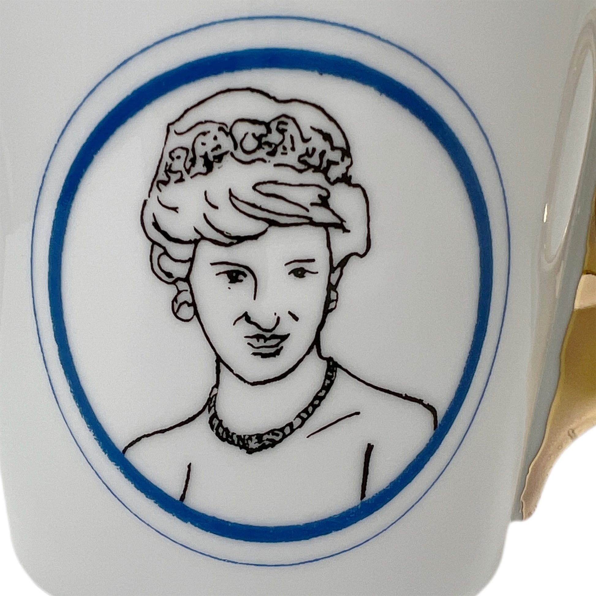 【Kuhn Keramik】 ポートレートマグカップ Lady Di