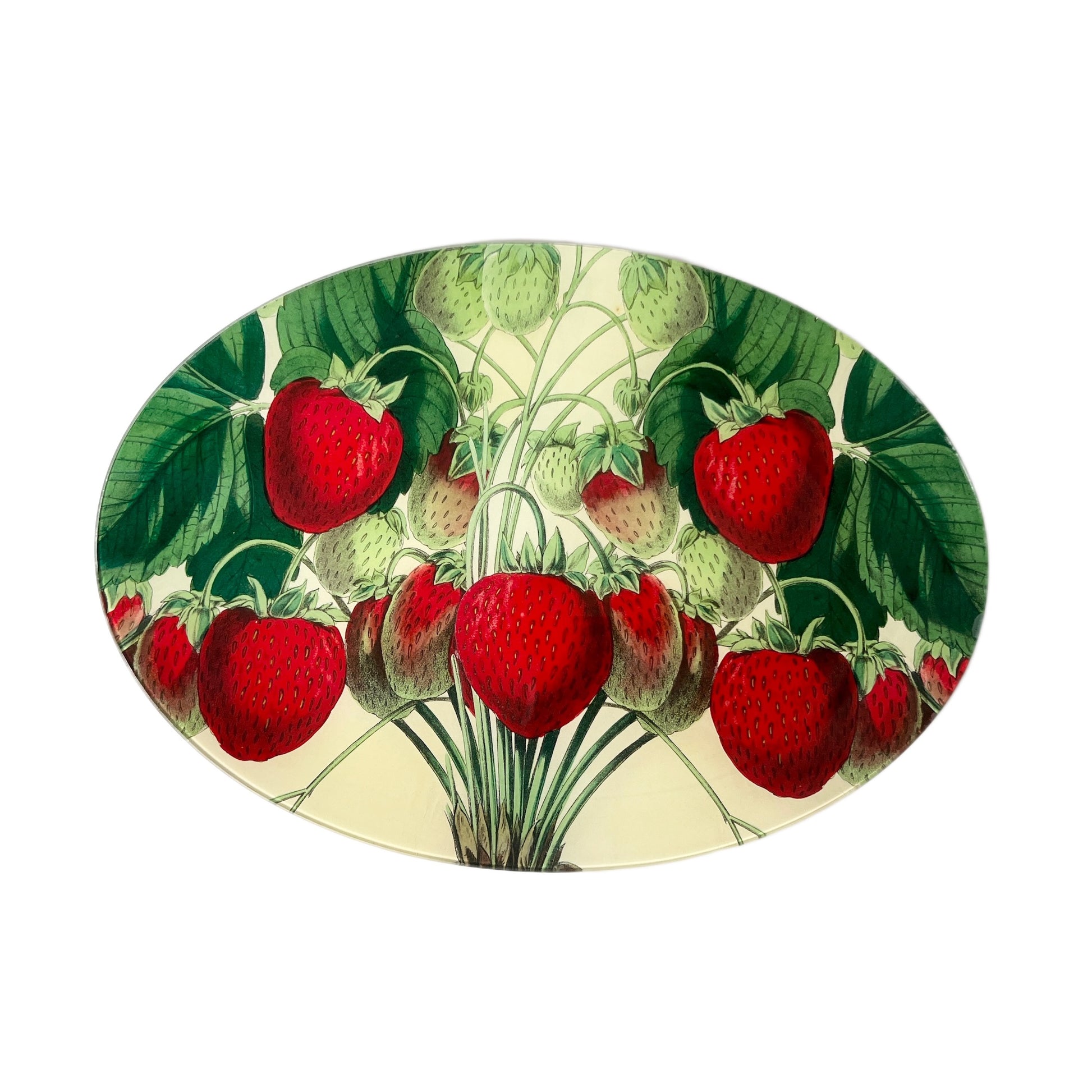 【JOHN DERIAN】デコパージュプレート Strawberries