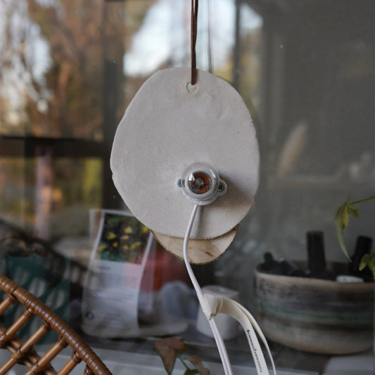 【frameofseasons】ランプ 12/oven pottery and wooden lamp12