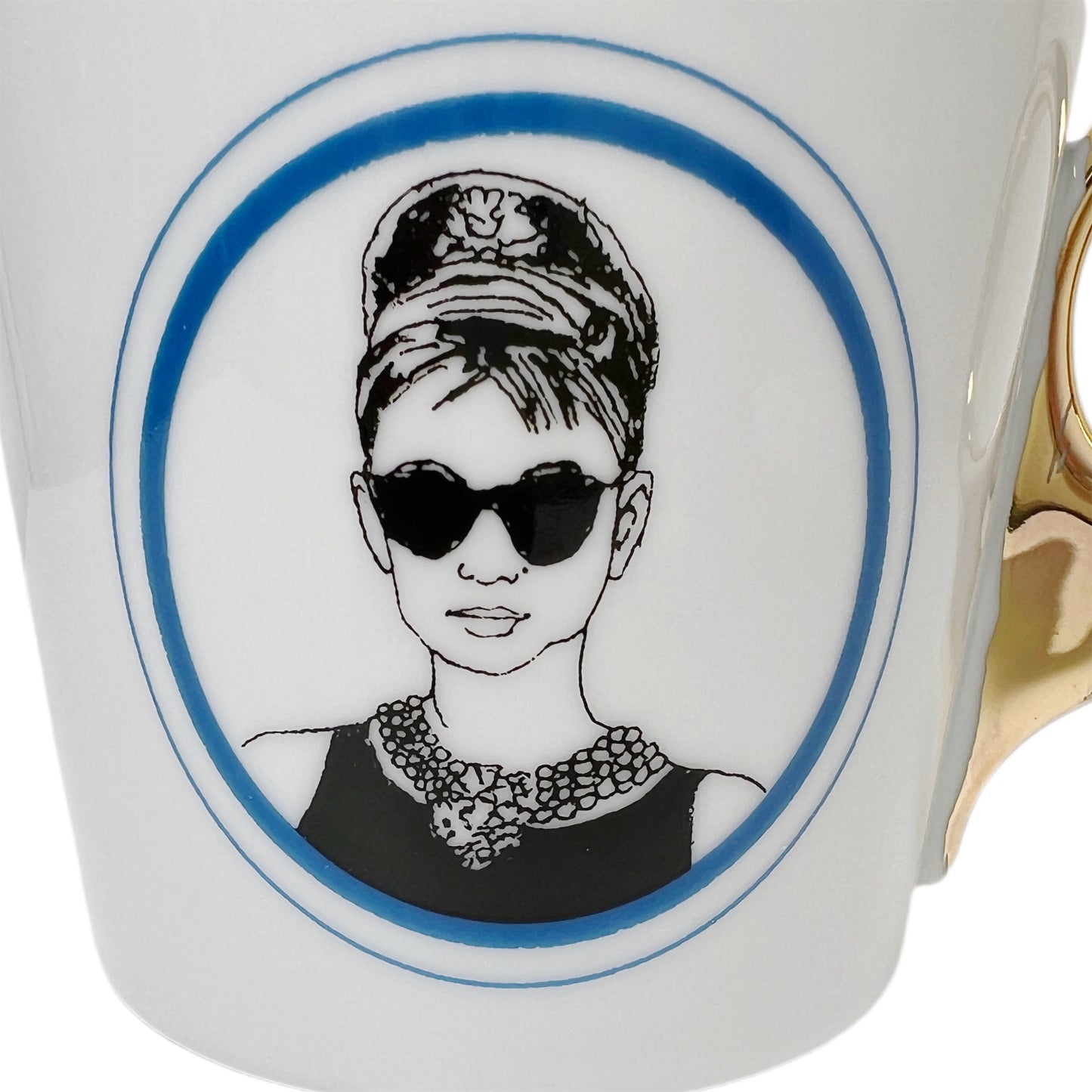 【Kuhn Keramik】 ポートレートマグカップ Audrey Hepburn