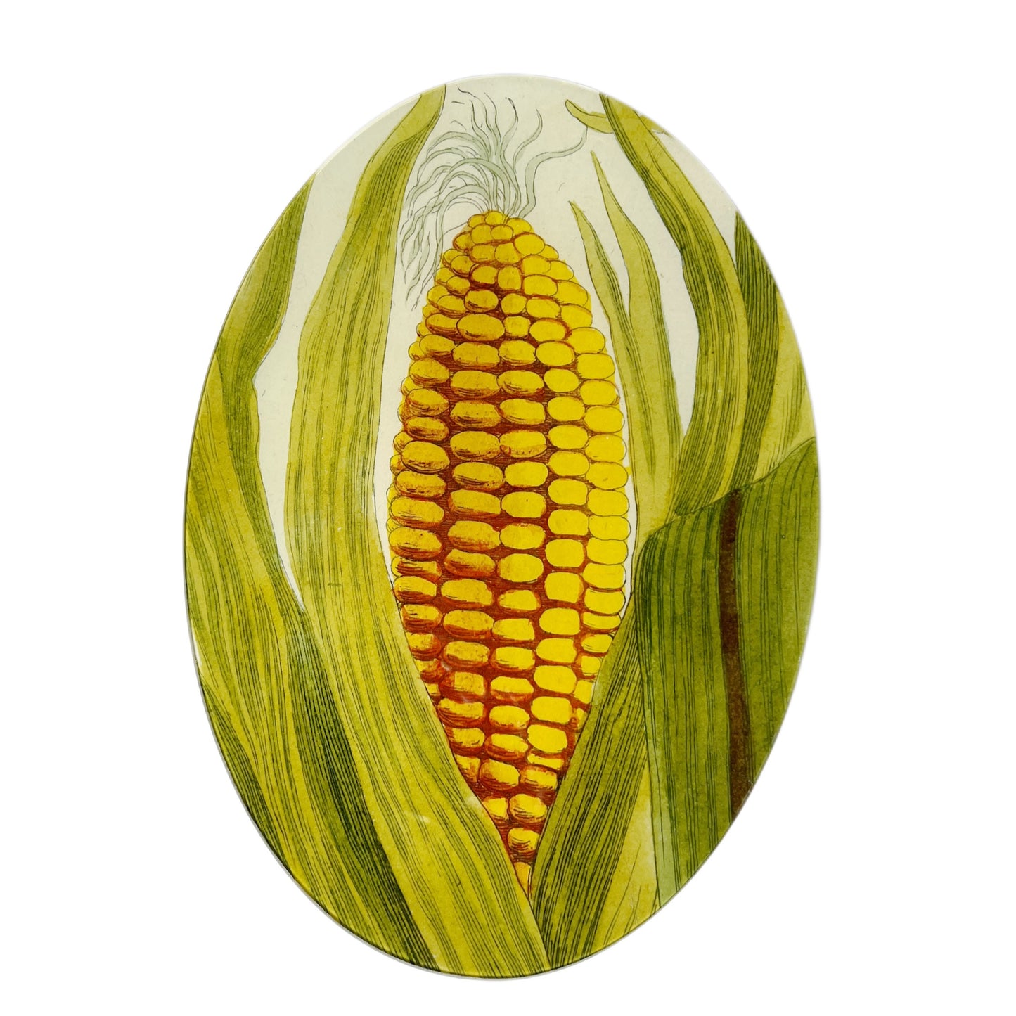 【JOHN DERIAN】デコパージュプレート Yellow Corn