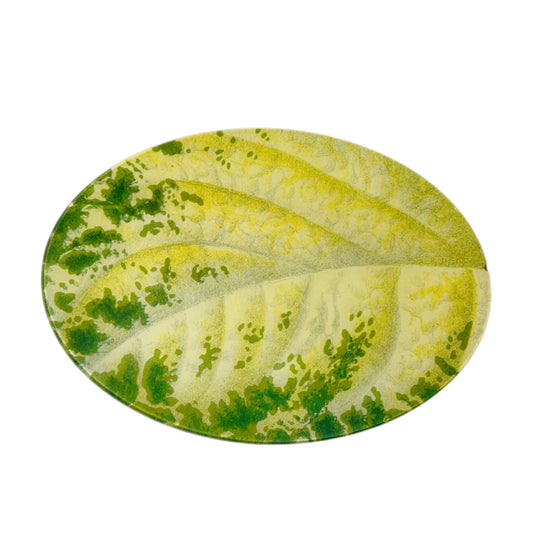 【JOHN DERIAN】デコパージュプレート Green Coleus Leaf