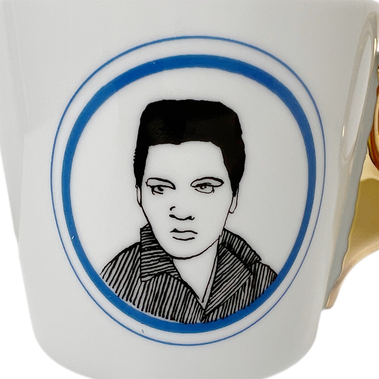 【Kuhn Keramik】 ポートレートマグカップ Elvis Presley