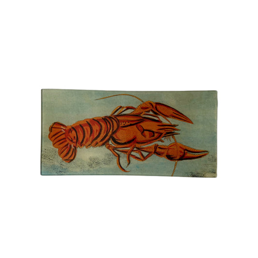 【JOHN DERIAN】デコパージュプレート Painted Lobster